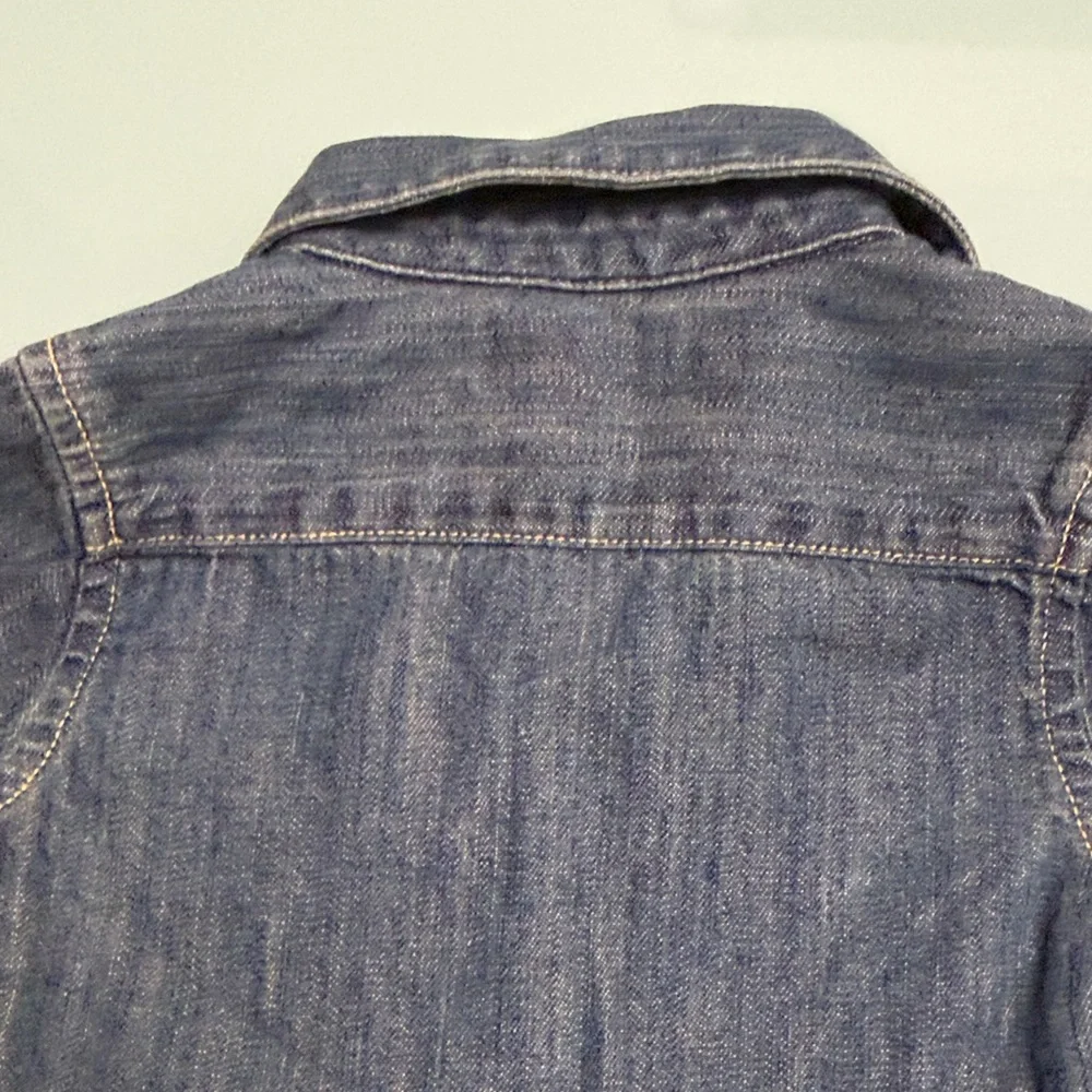 Ralph Lauren Girls Denim Shirt Dress in Blue with Embroidered Pony